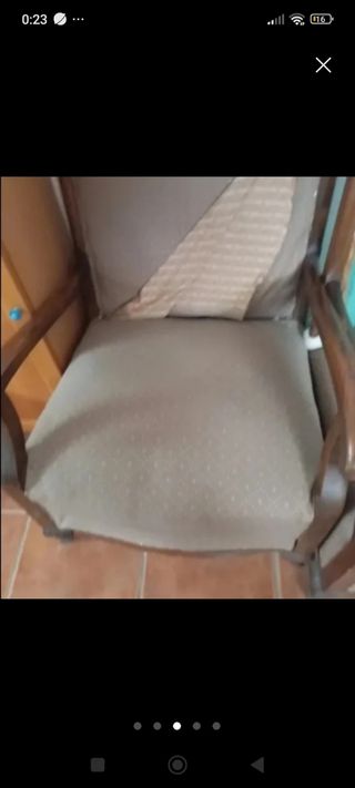 2 butacas antiguas roble tipo Zara Home