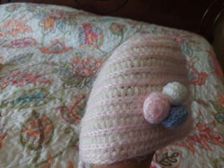 Gorro bebé lana vintage 