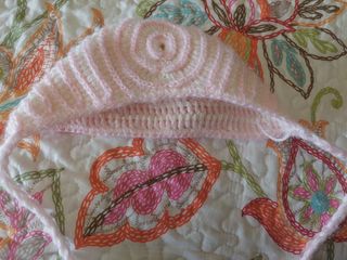 Gorro bebé lana vintage 