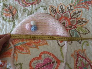 Gorro bebé lana vintage 
