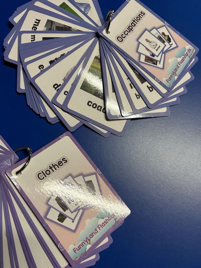 Flashcards inglés: profesiones y ropa