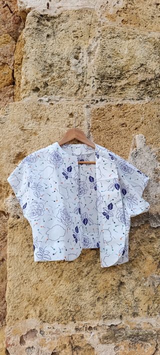 Blusa vintage floral
