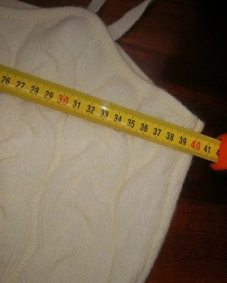 Vestito bianco lavorato a maglia