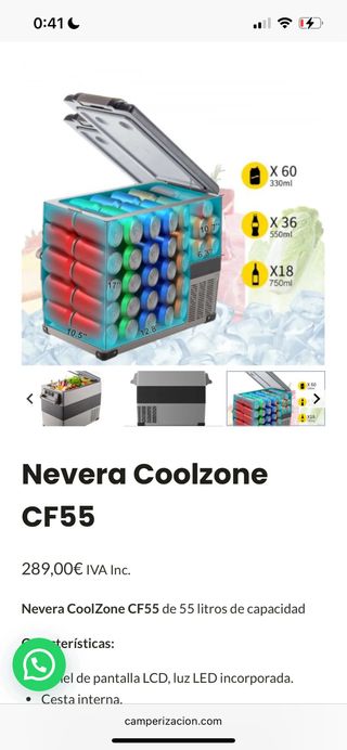 Nevera CoolZone CF55 - 55L