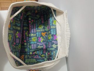 Mochila crochet multicolor