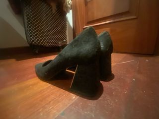 Zapatos negros tacón alto