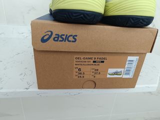Zapatillas Asics Gel Game 9 Padel 39 Blanco Azul