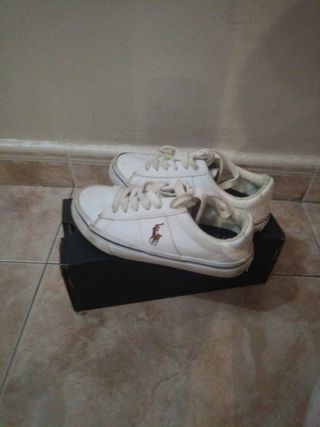 Zapatillas Polo Ralph Lauren blancas talla30