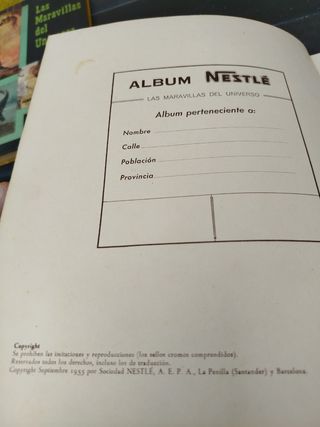 Colección de cromos Las Maravillas del Universo -