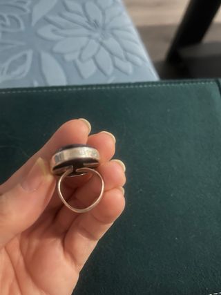Anillo amatista natural plata