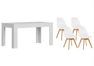 MESA RUSTIC Y CUATRO SILLAS GN