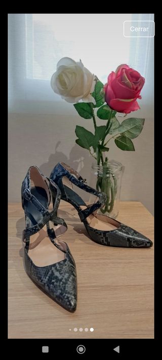 Zapato tacón Mango serpiente 37