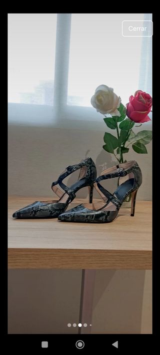 Zapato tacón Mango serpiente 37
