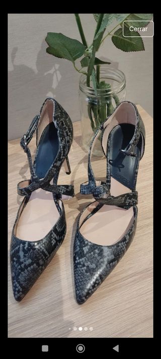 Zapato tacón Mango serpiente 37