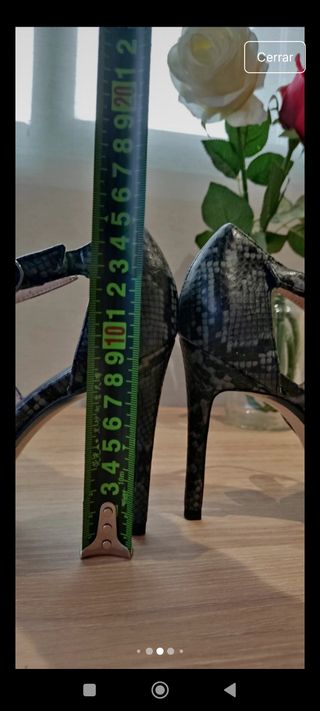 Zapato tacón Mango serpiente 37