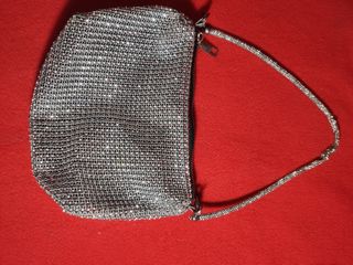 012 Minibolso brillantes: rosa y plata