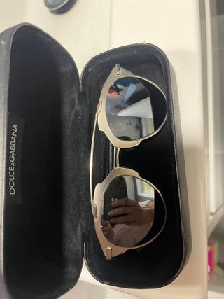 Gafas Dior espejo plata-azules
