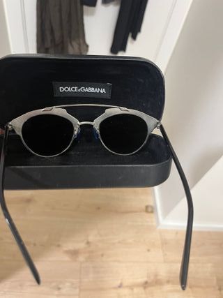 Gafas Dior espejo plata-azules