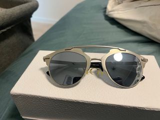 Gafas Dior espejo plata-azules