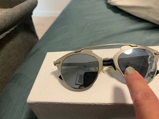 Gafas Dior espejo plata-azules