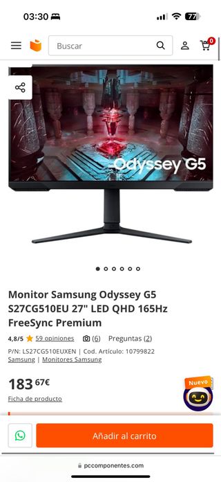 Samsung Odyssey G5 da 27 pollici