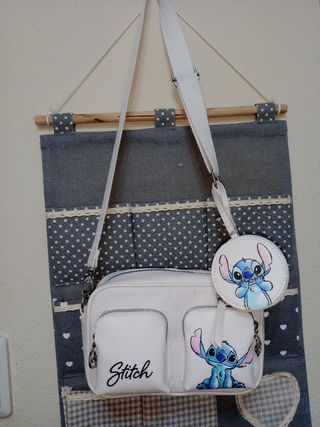 Bolso Stitch - Blanco con Dibujos