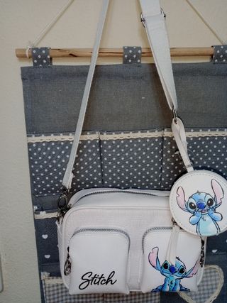 Bolso Stitch - Blanco con Dibujos