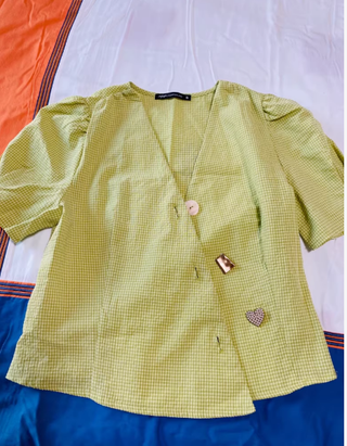 Blusa Amarilla Claro - Gingham