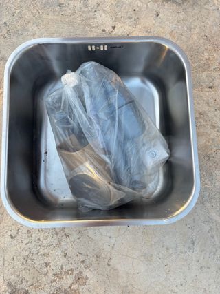 Pila acero inox nueva