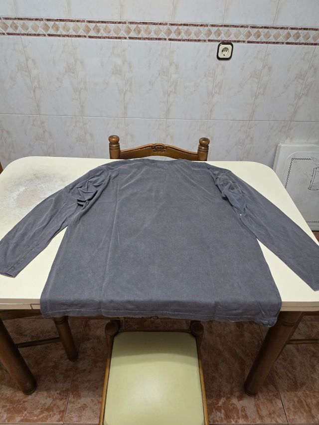 Camiseta Inside gris L manga larga