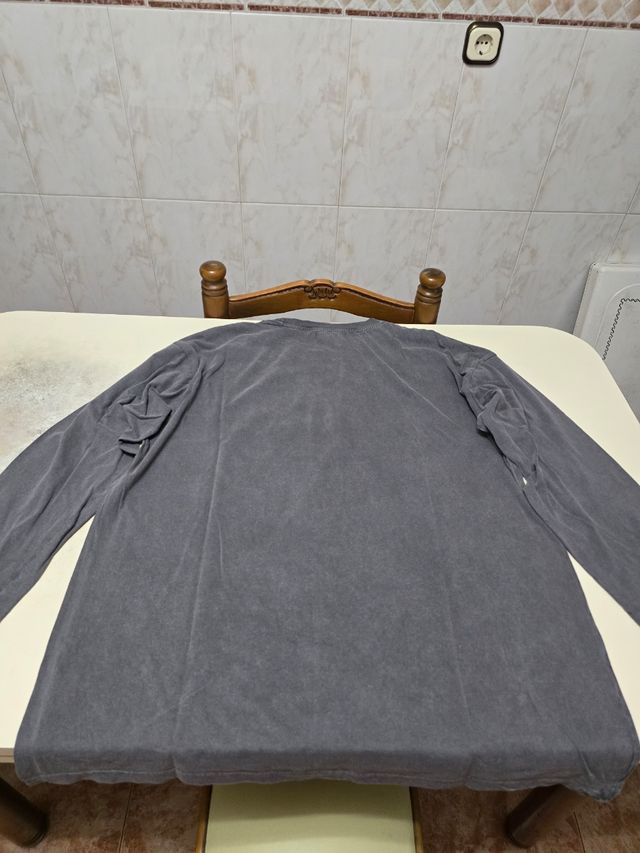 Camiseta Inside gris L manga larga