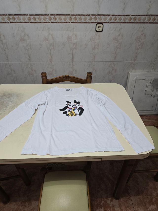 Camiseta Inside blanca manga larga XL