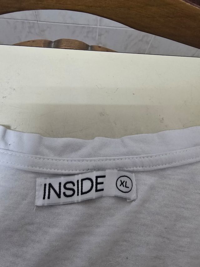 Camiseta Inside blanca manga larga XL