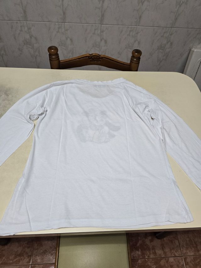 Camiseta Inside blanca manga larga XL