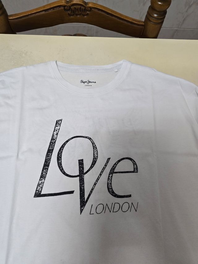 Camiseta blanca manga larga - Talla L