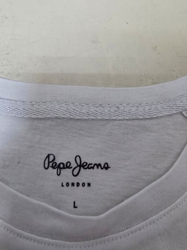 Camiseta blanca manga larga - Talla L