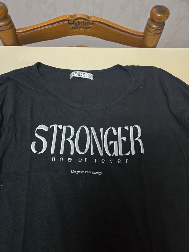 Camiseta Inside negra - Talla XL