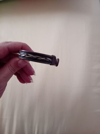 Bracciale rigido in rame anni 80 con intrecci