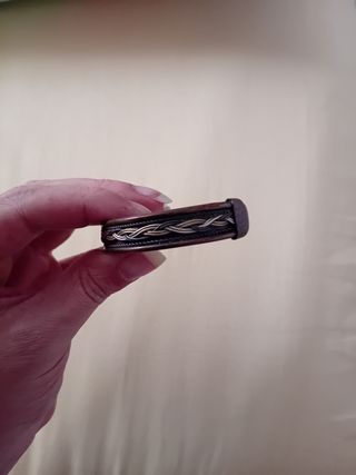 Bracciale rigido in rame anni 80 con intrecci