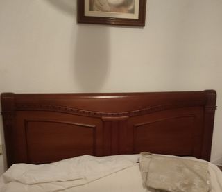 Cabecero madera maciza matrimonio
