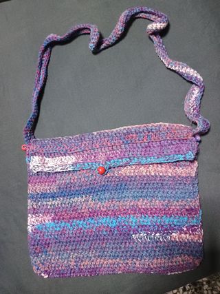 Bolso bandolera de lana - Rojo
