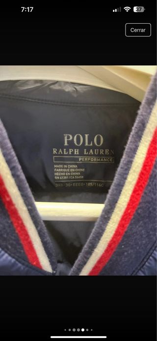 Chaqueta Polo Ralph Lauren 3XB tallas grandes.