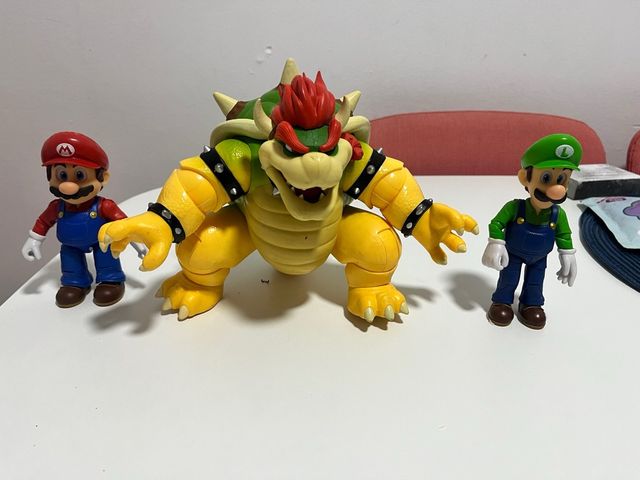 Figuras Mario Bros: Mario, Luigi y Bowser