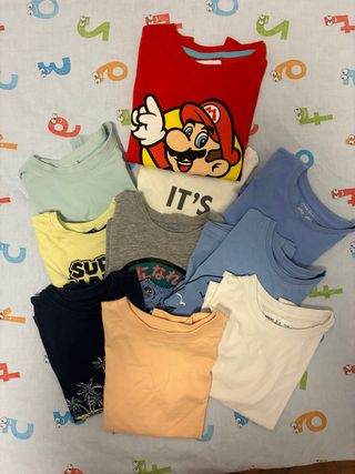 Lote 10 camisetas niño