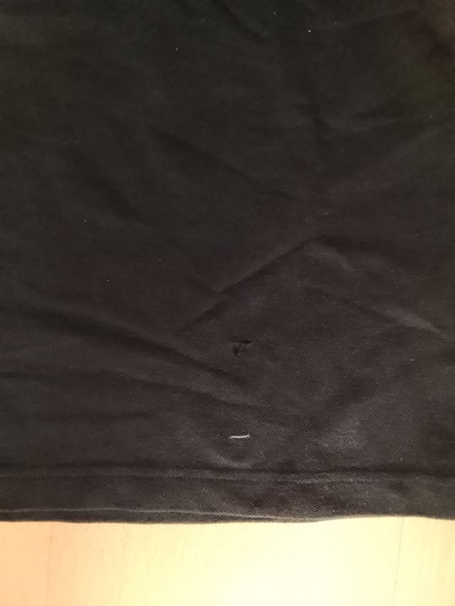 Polo Lacoste niño - Negro/Blanco