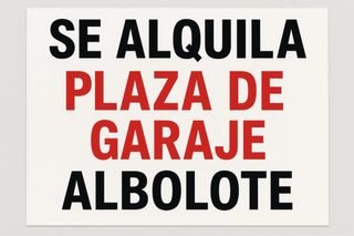 Alquiler plaza garaje Albolote