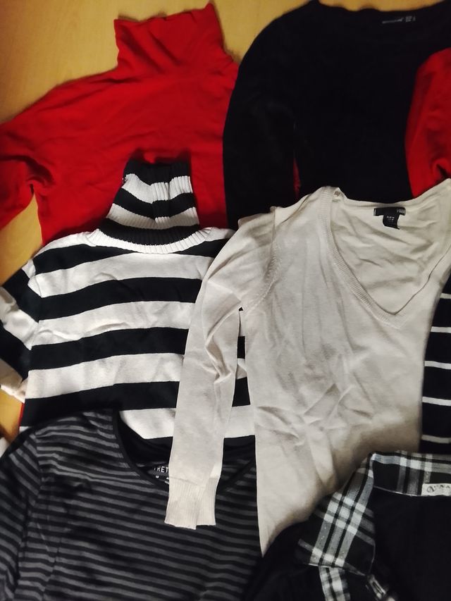 8 Jerséis rayas blanco-negro