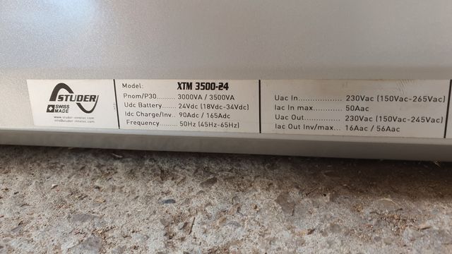 Inversor Studer XTM 3500-24