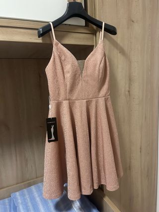 Vestito paillettes rosa SHEIN