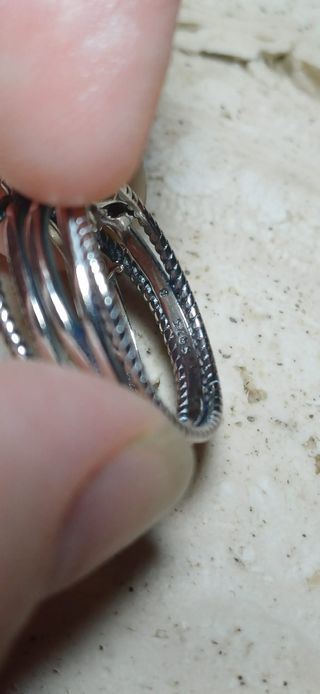 Anillo plata 3 circonitas